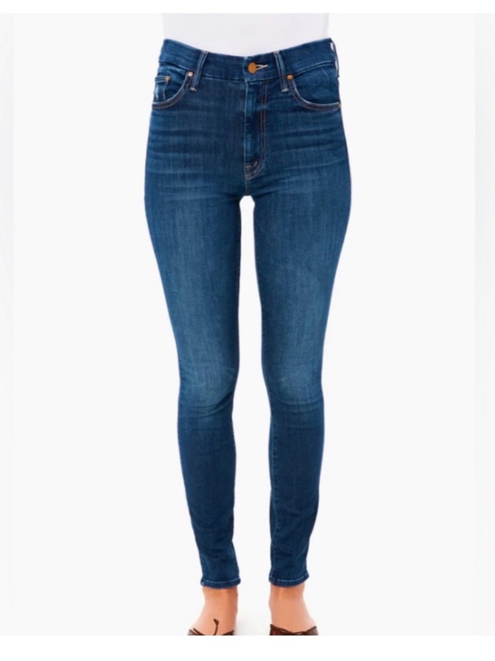 MOTHER high waisted looker skinny jeans